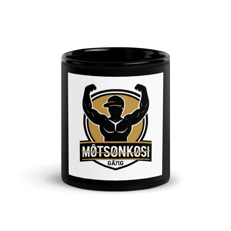Motsonkosi GATIG Black Glossy Mug – Strength & Honor Edition